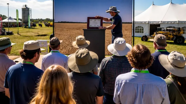 Leader-area farmer honoured after 45 years reporting weekly crop conditions