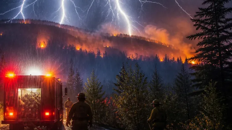 Lightning-sparked blazes: 67 new wildfires, more than 7,000 strikes reported across B.C.