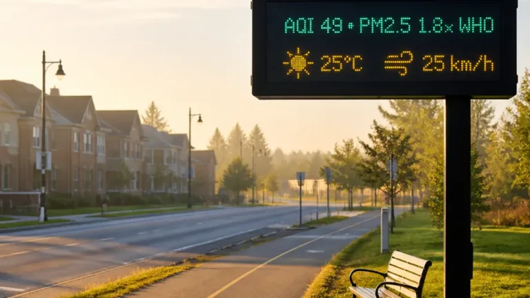 Mascouche air quality forecast: PM2.5 above WHO guideline as AQI stays in 'good' range