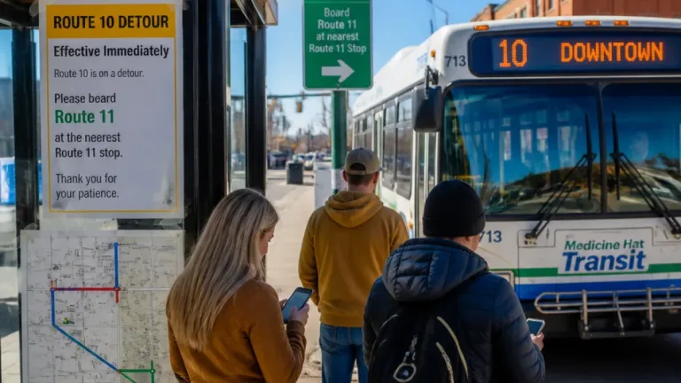 Medicine Hat Transit alters Route 10 to improve schedule reliability amid delays