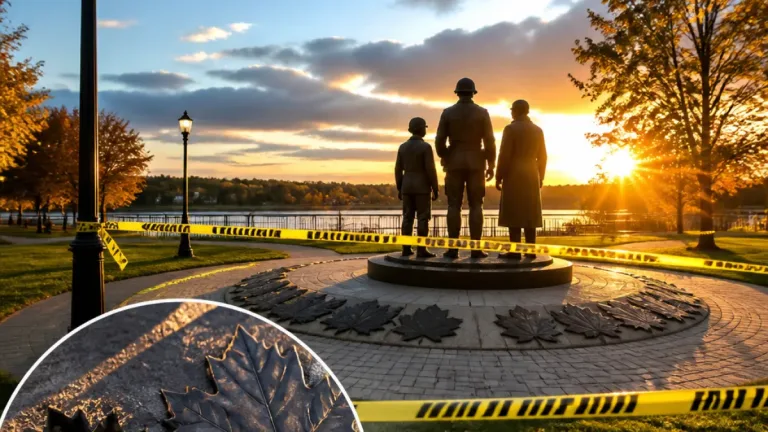 Moncton memorial leaf stolen from Riverside Park honouring slain RCMP officers