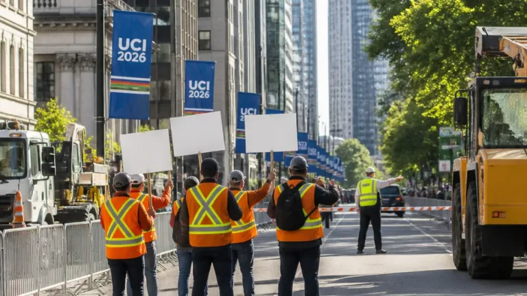 Montreal blue-collar union warns of strike during UCI 2026 Road World Championships