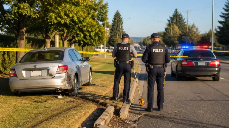Nanaimo RCMP: 13-year-old allegedly drives parents' car at 118 km/h, crashes in central Nanaimo