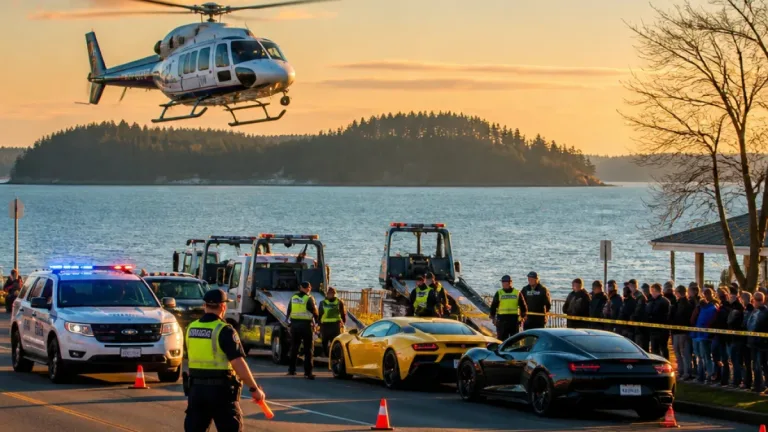 Nanaimo RCMP use helicopter-supported blitz to curb dangerous driving in Departure Bay