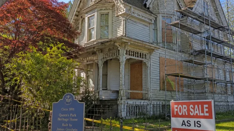 New Westminster Victorian Gothic house offered as a major renovation project in Queen’s Park