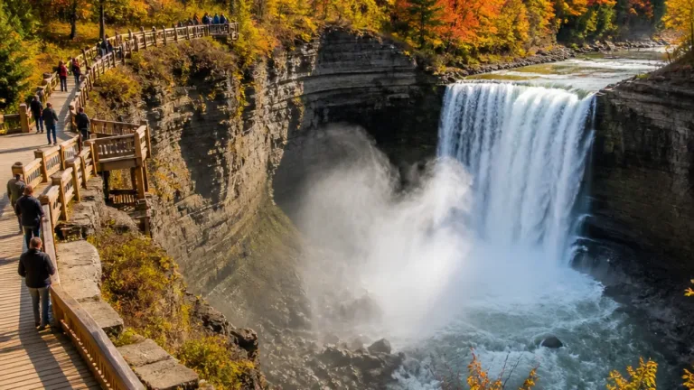 Niagara Falls residents urged to consider Kakabeka Falls for quieter fall colours and boardwalk trails