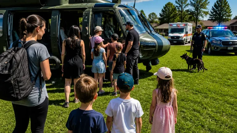 Oakville children get up close with Canadian Armed Forces helicopter through summer program