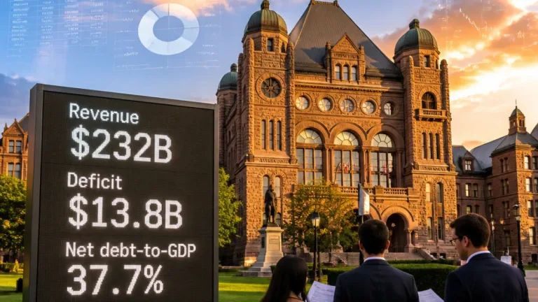 Ontario projects steady finances despite slower growth, holds deficit at $13.8B