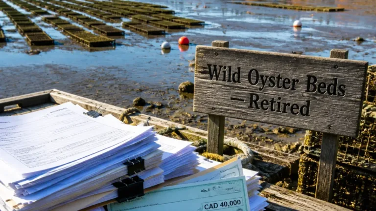 Ottawa offers CAD 40,000 buyout to Atlantic oyster harvesters as disease ravages wild stocks