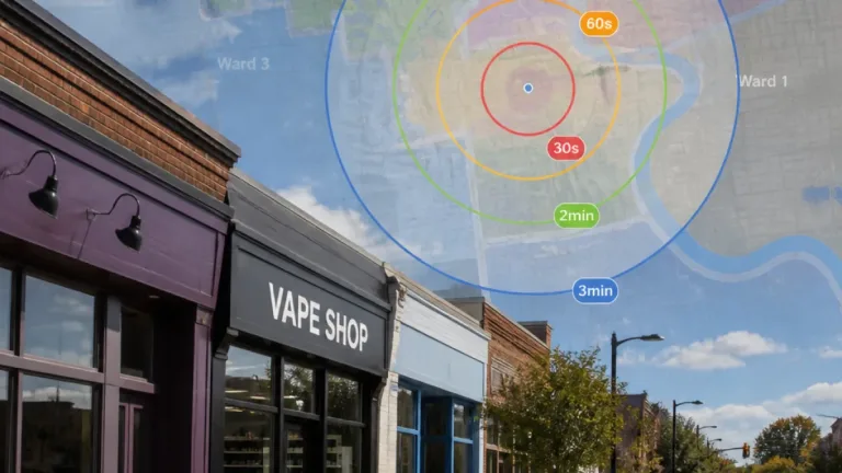 Peterborough study finds residents live on average 3.3 minutes from a vape shop