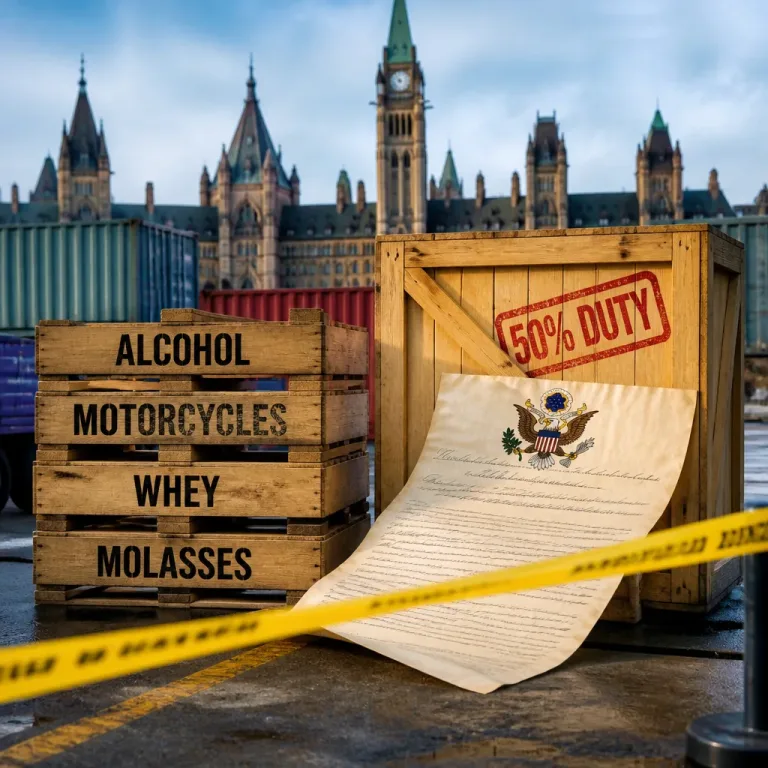 U.S. moves to block Canadian alcohol, motorcycles and other goods in trade escalation
