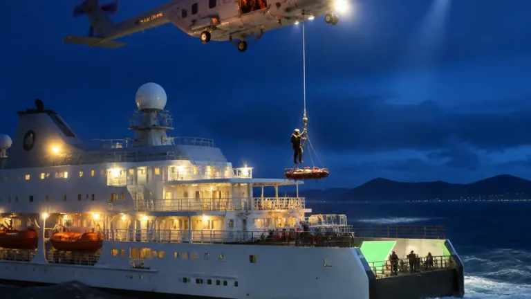 RCAF airlifts sick cruise passenger 200 km off Port Hardy in pre-dawn medevac