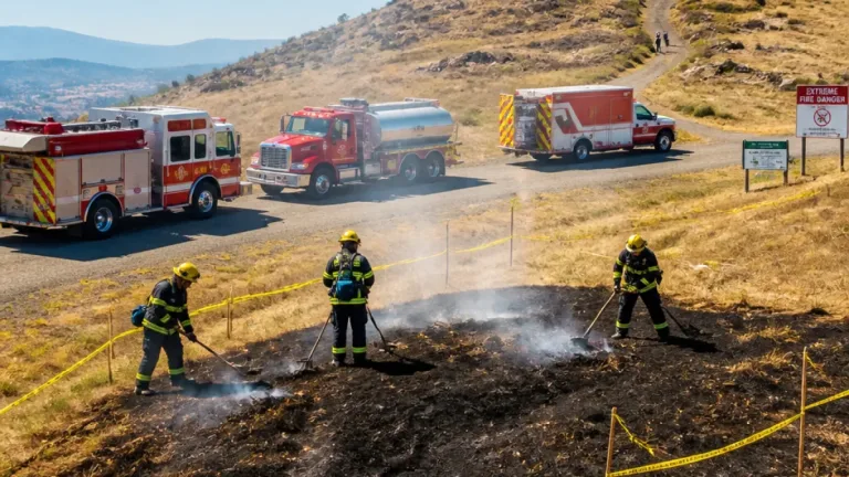 Saanich crews quickly contain Mount Tolmie grass fire amid extreme fire danger