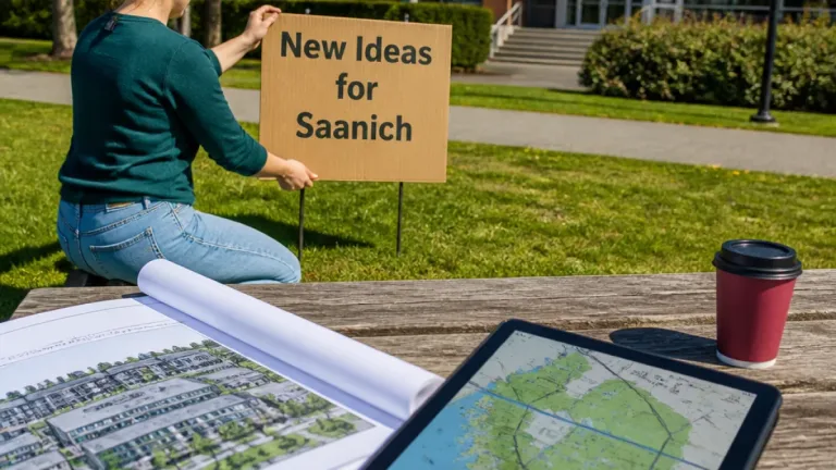 Saanich newcomer pitches tech hub and 'self‑sustaining' vision ahead of fall election