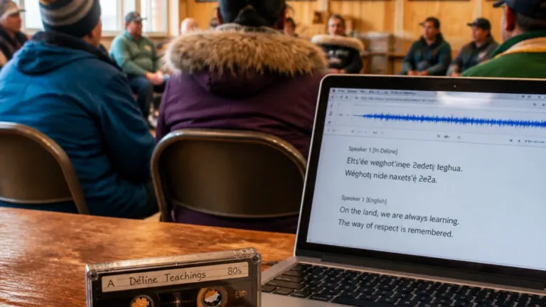 Sahtu family releases translated recording of Prophet Ɂehtsǝ́o Erǝ́ya during Délı̨nę gathering