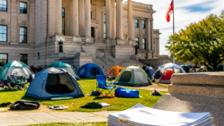 Saskatoon judge reserves decision on injunction as Pleasant Hill encampment’s fate hangs in balance