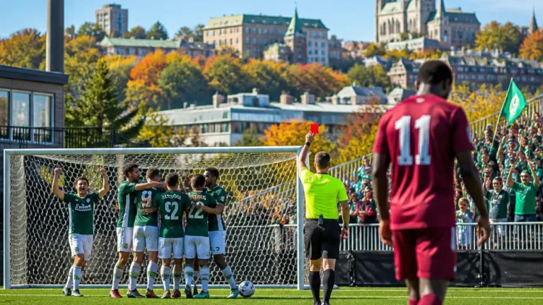 Sherbrooke Vert et Or beat Concordia Stingers 3-0 as late red card punctuates win
