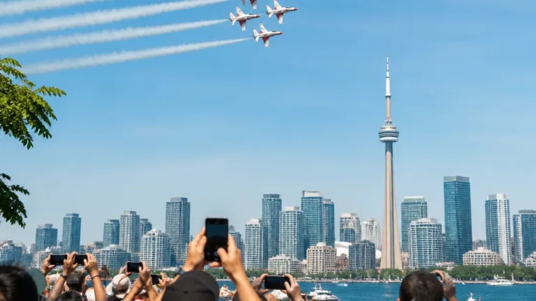 Snowbirds’ last Toronto flyovers draw crowds as future appearances remain uncertain