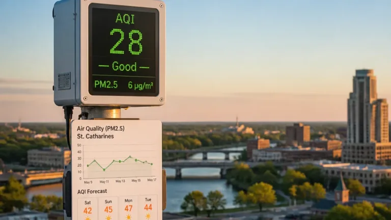 St. Catharines air quality remains good as PM2.5 meets WHO annual guideline