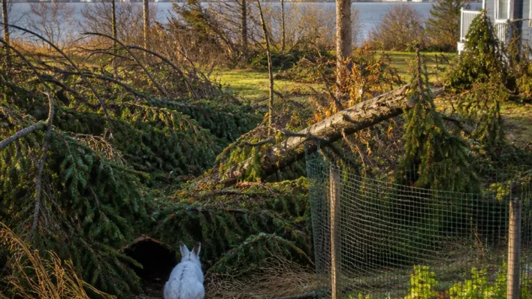 Storm‑scarred forests may mean more snowshoe hares across P.E.I., wildlife biologist says