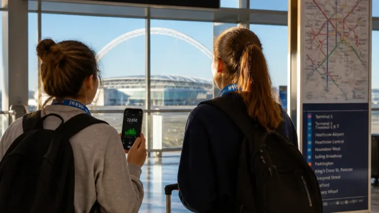 Student journalist recounts nonstop reporting in London after early Heathrow arrival