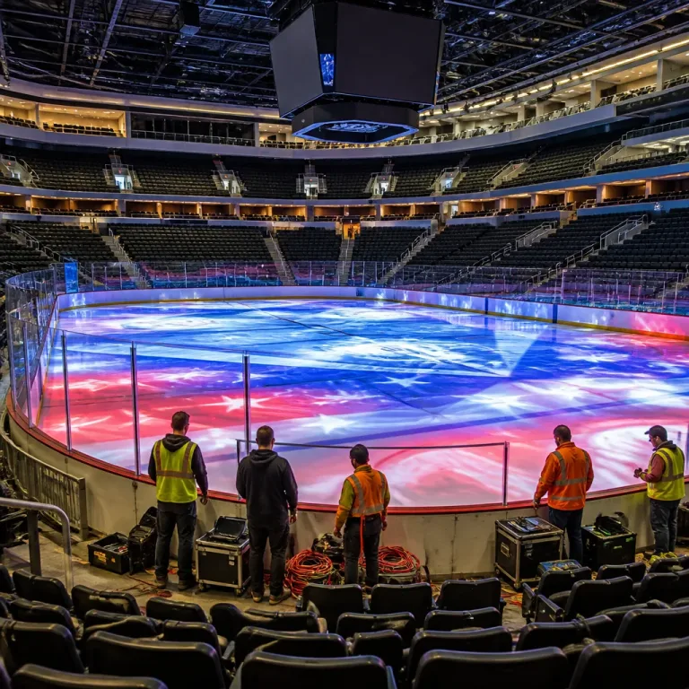 Guelph arena becomes first North American site to install LiveLED in-ice display