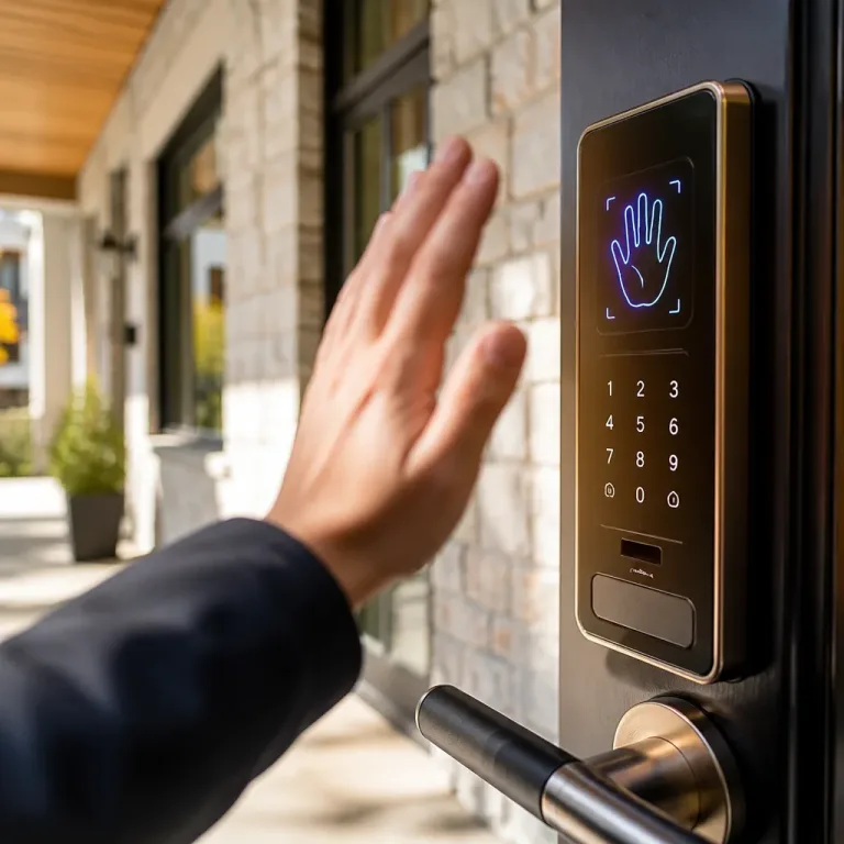 Himax palm‑vein sensor powers WAFERLOCK L322 smart lock for contactless home access