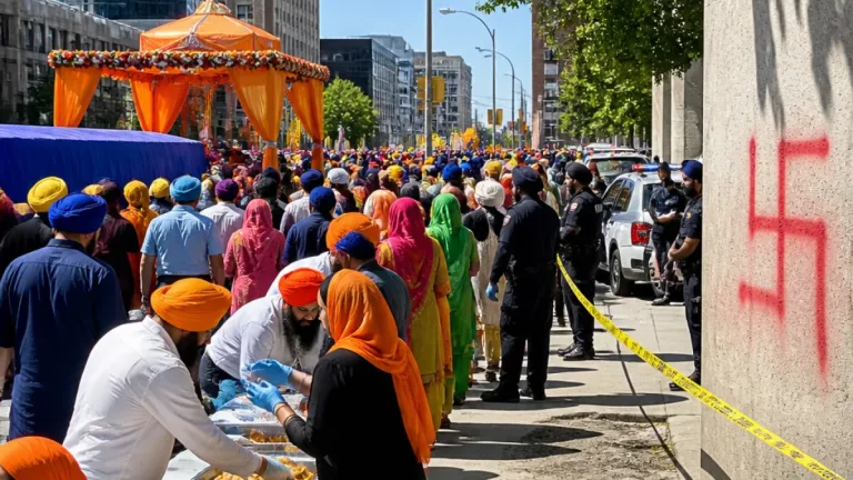 Thousands celebrate Nagar Kirtan in Winnipeg amid concerns over hateful graffiti