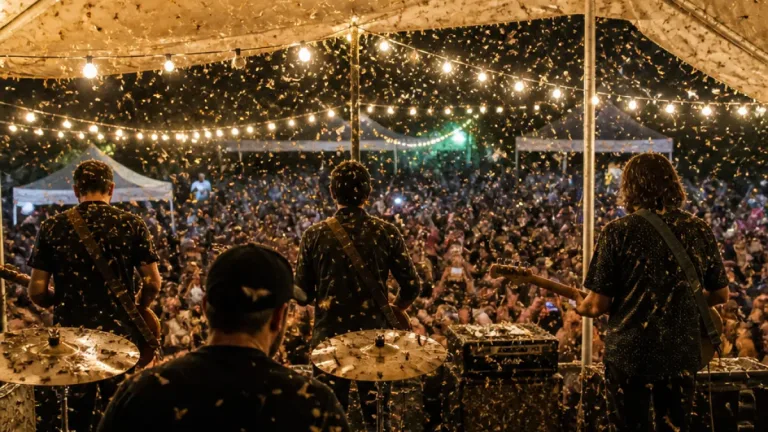 Thousands of spruce budworm moths turn Pasadena festival into an unforgettable night
