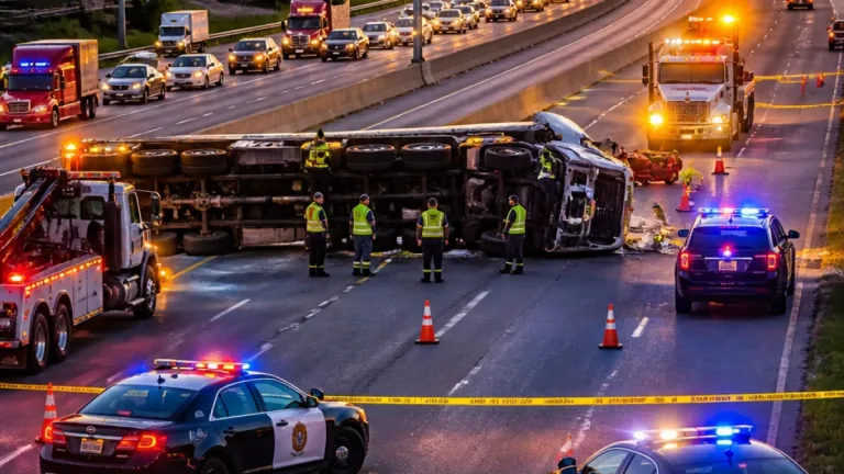 Three-vehicle crash on Highway 401 snarls rush-hour traffic in Cambridge