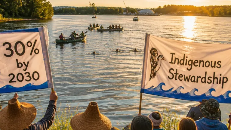 Victoria activist joins 1,375-km Fraser River swim to push for 30% protection by 2030