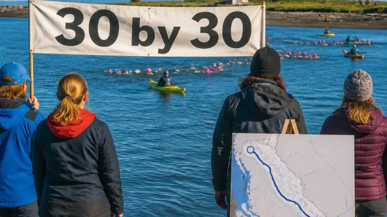 Victoria researcher joins 1,375‑km Fraser River relay to press for 30% protection