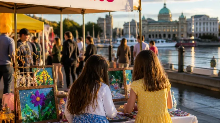 Victoria’s Ship Point hosts Kidovate pop-up as young entrepreneurs bring summer market to the harbour