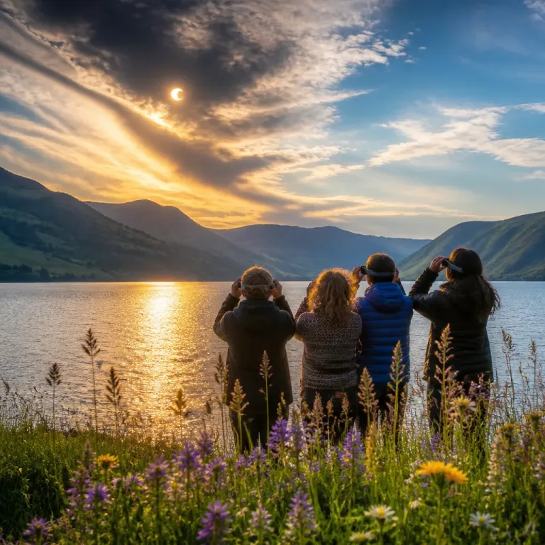 Sun, swirling clouds and a partial eclipse: summer skies dazzle in Cumbria and the north-east