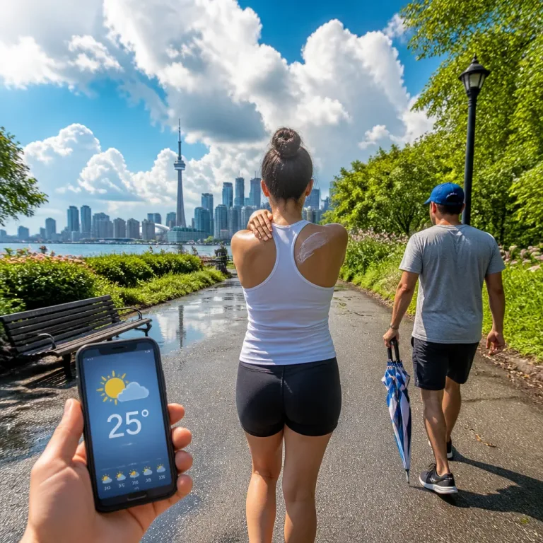 Wednesday: warm with scattered afternoon showers; humidex and high UV expected