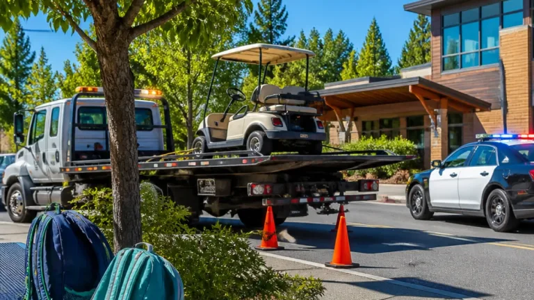 West Vancouver police impound golf cart after school‑zone drop‑off breach