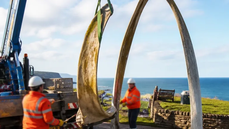 Whitby’s famous Whale Bone Arch removed as council prepares £70,000 bronze replacement