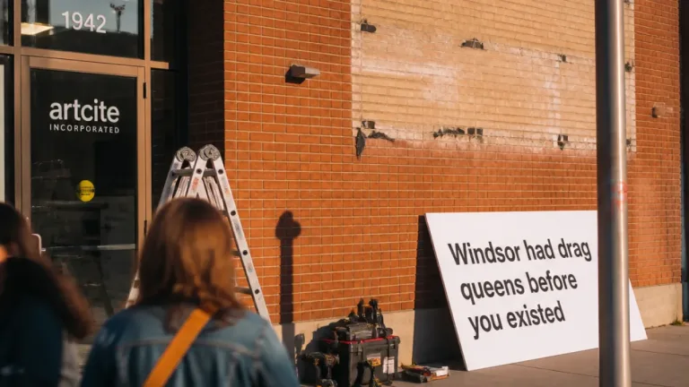Windsor artist-run centre removes drag-themed billboard after landlord dispute