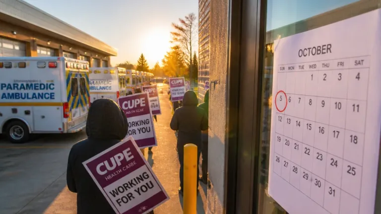 Windsor paramedics set new Oct. 5 strike deadline as talks stall
