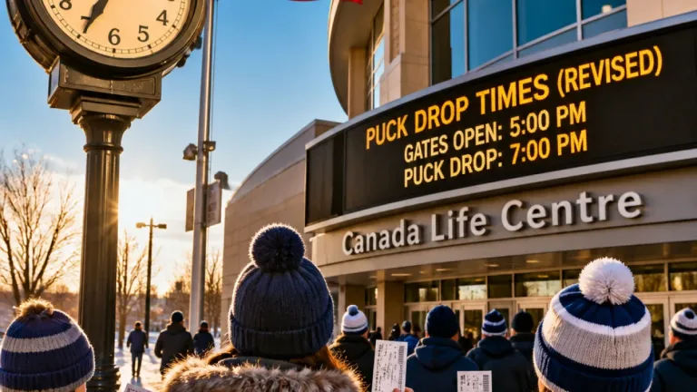 Winnipeg Jets alter start times for 12 home games after Manitoba stays on daylight time