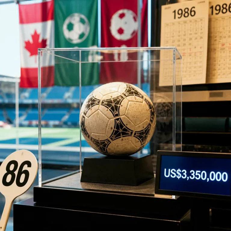 Maradona’s 1986 World Cup match ball sells for US$3.35 million, reshaping memorabilia market