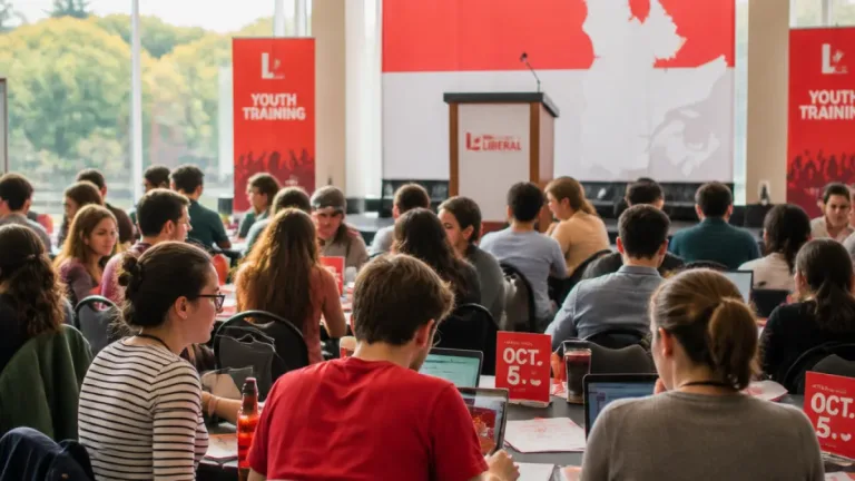 Young Liberals meet in St. Lambert to train for Oct. 5 election push