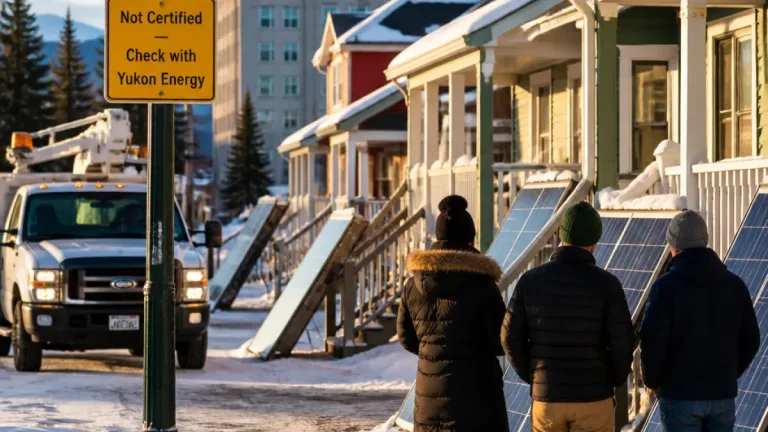 Yukon conservation group urges 'guerilla solar' as territory warns plug‑in panels are illegal