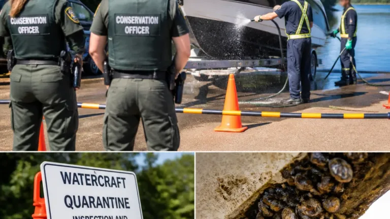 Zebra mussels found on boat at Blackstrap; owner charged and vessel quarantined