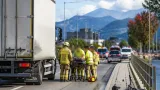 Velofahrer in Buchs nach Kollision mit Lastwagen lebensbedrohlich verletzt