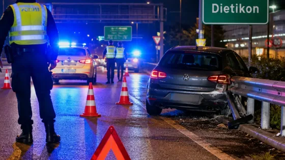 Alkohol am Steuer: Unfall an A1-Ausfahrt Dietikon – Führerausweis sofort entzogen