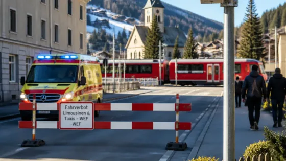 Davos plant Fahrverbot für Limousinen und Taxis am WEF ab 2028