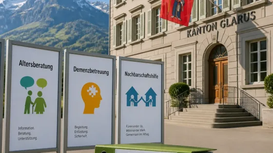 Kanton Glarus unterstützt Pro Senectute, Alzheimer Glarus und KISS mit Leistungsvereinbarungen