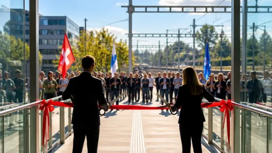 Neue Passerelle am Bahnhof Stettbach stärkt Verbindung zwischen Dübendorf und Zürich