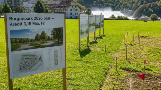 Neuhausen am Rheinfall beantragt 3,15 Mio. für Burgunpark und gibt Land für Pflegezentrum ab